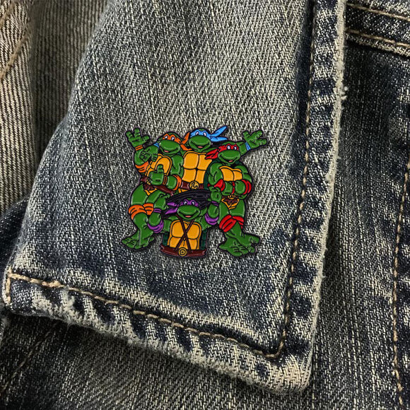 Teenage Mutant Ninja Turtles TMNT Enamel Pins 18 - Picture 2 of 4